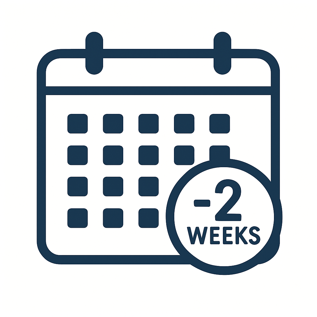 Op voorhand uit te voeren stappen